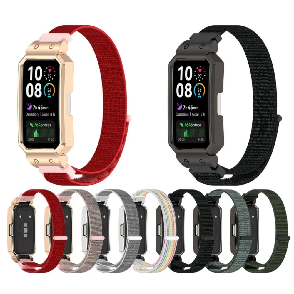 Нейлоновый ремешок + чехол с металлическим каркасом для Huawei Band 10 10NFC 9 9NFC 8 8NFC, аксессуары для браслета, замена
Нейлоновый ремешок + чехол с металлическим каркасом для Huawei Band 10 10NFC 9 9NFC 8 8NFC, аксессуары для браслета, замена
