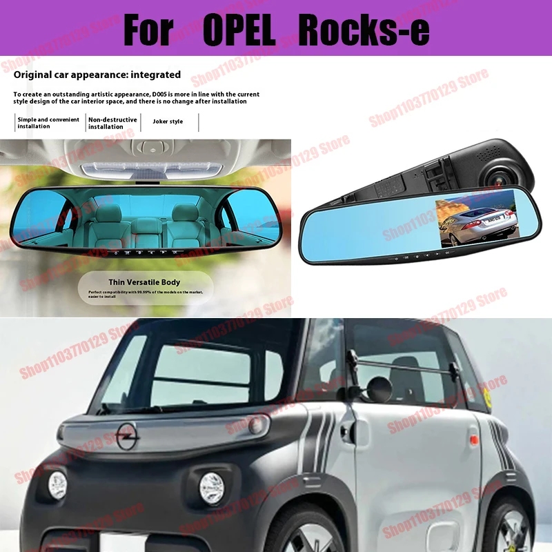 For OPEL Rocks-e High definition dual lens driving recorder with front and rear dual recording reverse images Car dvr
For OPEL Rocks-e High definition dual lens driving recorder with front and rear dual recording reverse images Car dvr