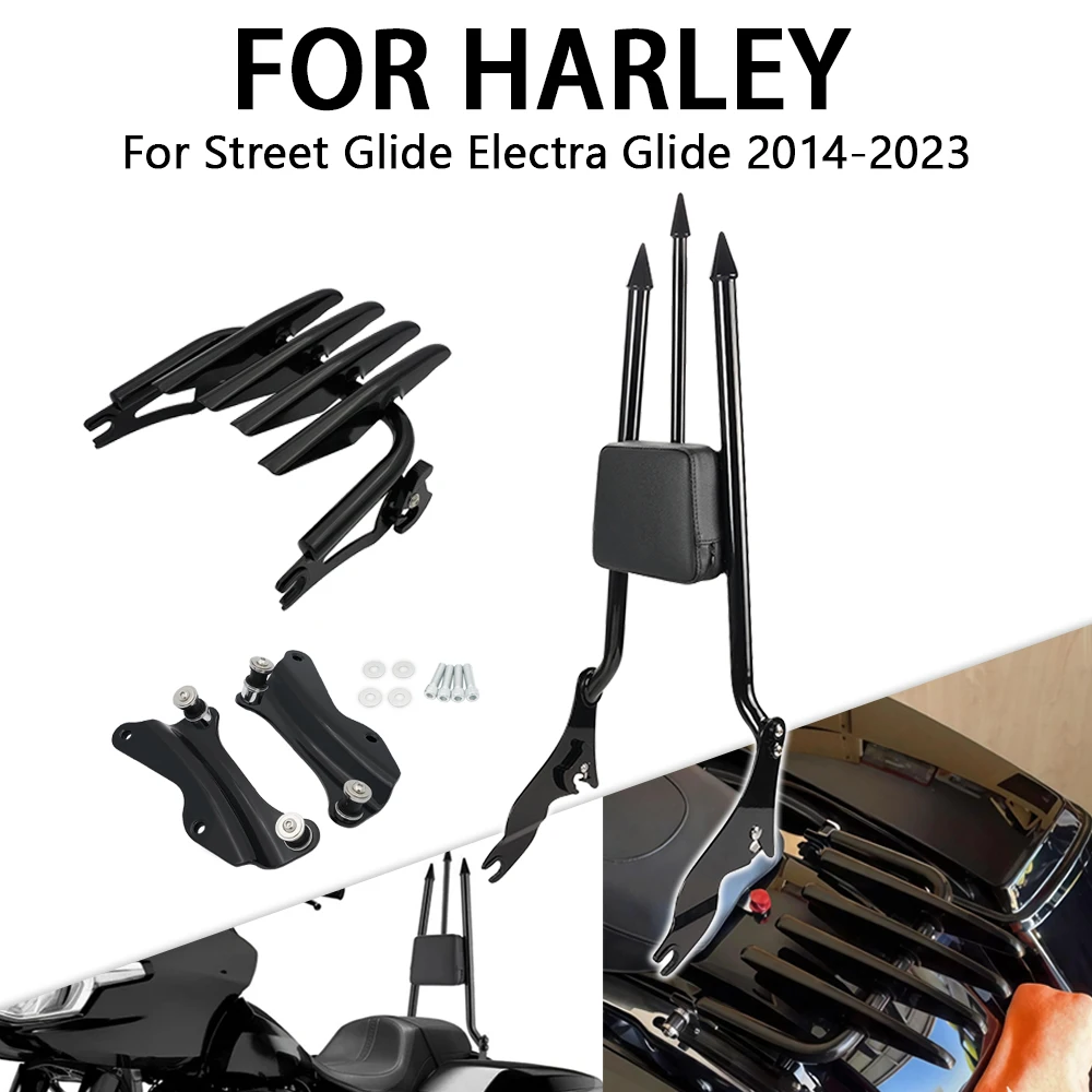 Fit For Harley Touring Road King Street Glide Electra Glide Road Glide 2009 - 2025 Passenger Backrest Sissy Bar Luggage Rack
Fit For Harley Touring Road King Street Glide Electra Glide Road Glide 2009 - 2025 Passenger Backrest Sissy Bar Luggage Rack