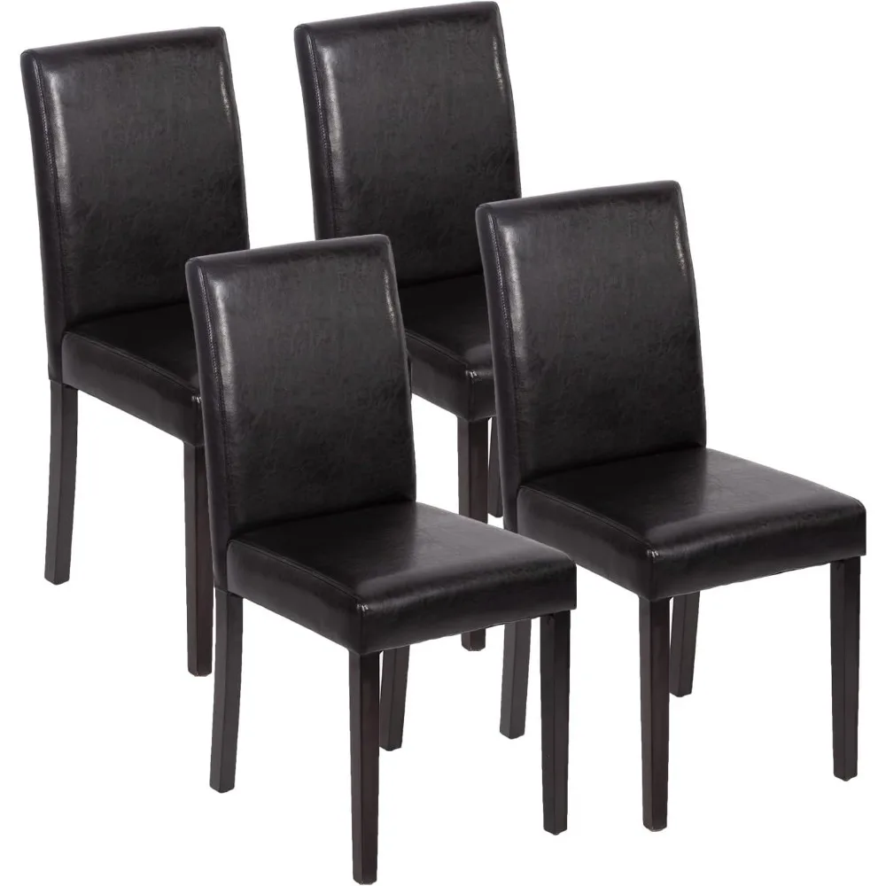 Dining Room Chairs Set of 4,Side PU Cushion Chairs with Waterproof Surface and Wood Legs,for Kitchen Restaurant and Living Room
Dining Room Chairs Set of 4,Side PU Cushion Chairs with Waterproof Surface and Wood Legs,for Kitchen Restaurant and Living Room