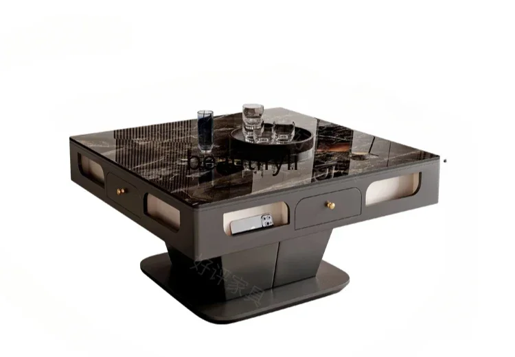 pgElectric light luxury rock slab lifting mahjong table dining table modern simple household with induction cooker coffee table
pgElectric light luxury rock slab lifting mahjong table dining table modern simple household with induction cooker coffee table