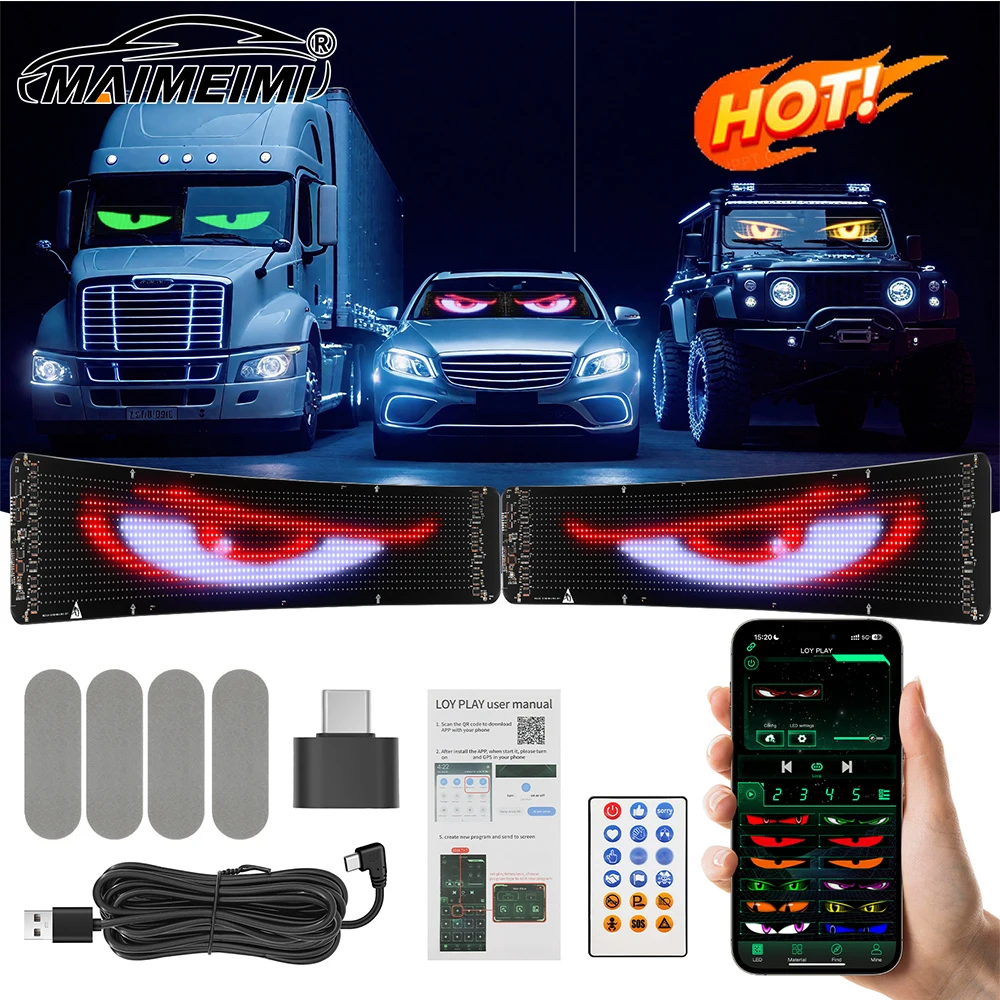 Грузовик Автомобиль Devil Eye Светодиодная пиксельная панель Свет Большой Приложение Дистанционное управление Декоративный дисплей на лобовое стекло Прокрутка Мягкий Складной 12 В 24 В
Грузовик Автомобиль Devil Eye Светодиодная пиксельная панель Свет Большой Приложение Дистанционное управление Декоративный дисплей на лобовое стекло Прокрутка Мягкий Складной 12 В 24 В