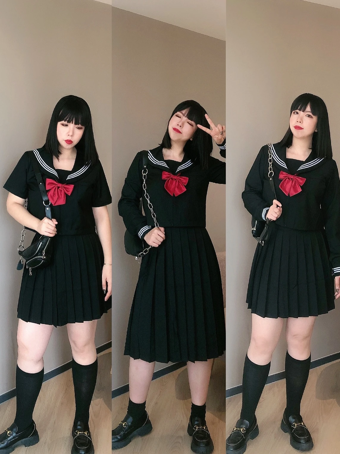 Dark Style Basic Three Books Uniform Set plus Size Autumn Collection Cotton Polyester Blend Women's Dress by Xu
Dark Style Basic Three Books Uniform Set plus Size Autumn Collection Cotton Polyester Blend Women's Dress by Xu
