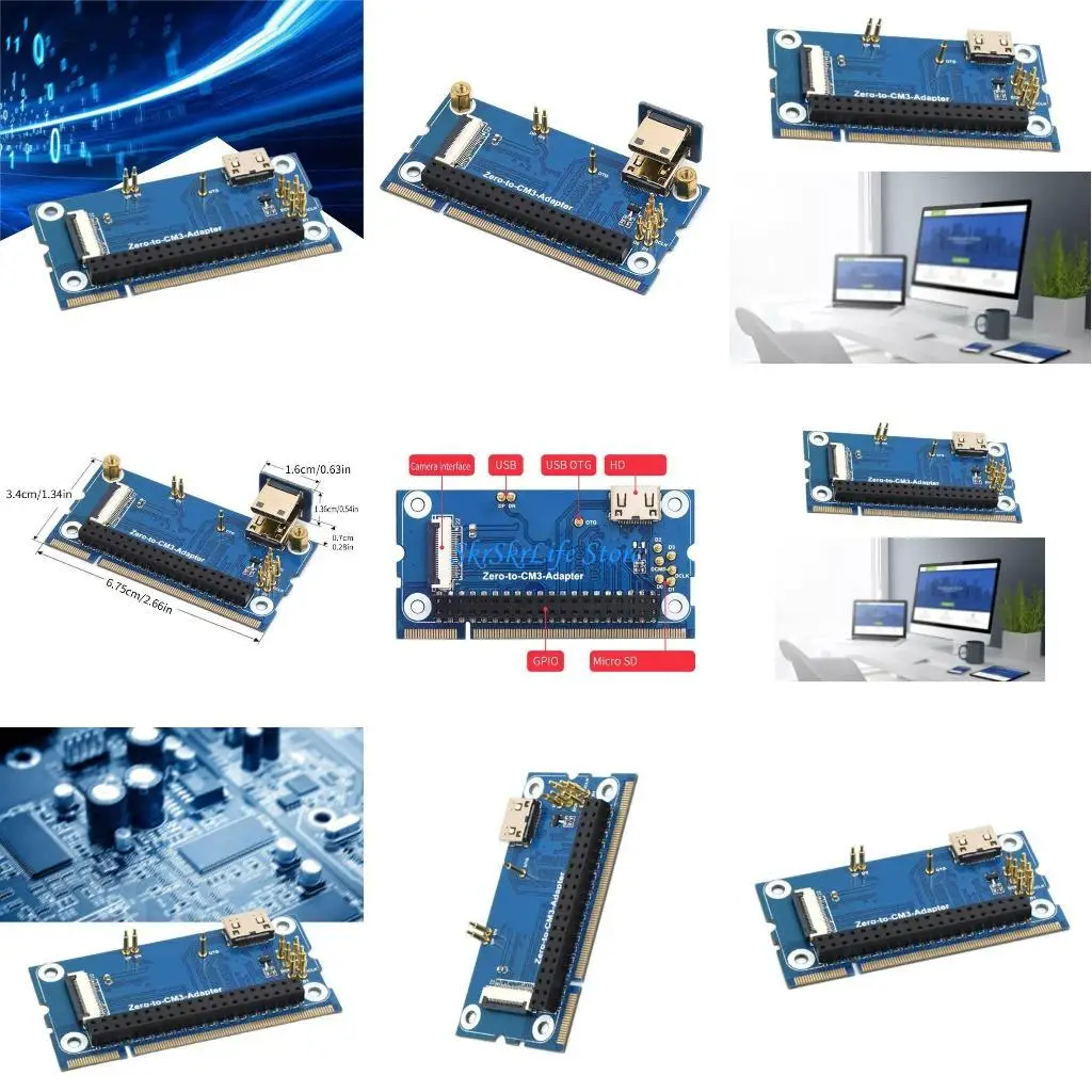 E65E for RPI Zero2W Mainboard to CM3 Expansion Development Board Easy Expansion
E65E for RPI Zero2W Mainboard to CM3 Expansion Development Board Easy Expansion