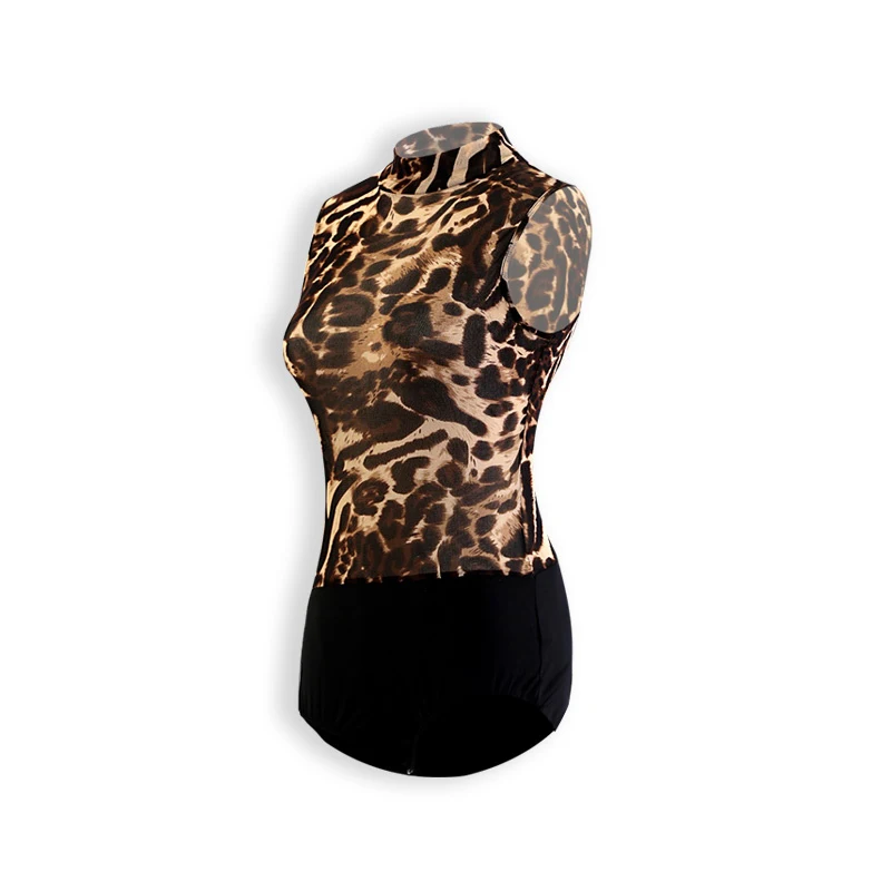 New Latin Dance Costumes Sleeveless Leopard Print Jumpsuit Practice Dance Top Chacha Rumba Tango Ballroom Dance Tops DN20504
New Latin Dance Costumes Sleeveless Leopard Print Jumpsuit Practice Dance Top Chacha Rumba Tango Ballroom Dance Tops DN20504