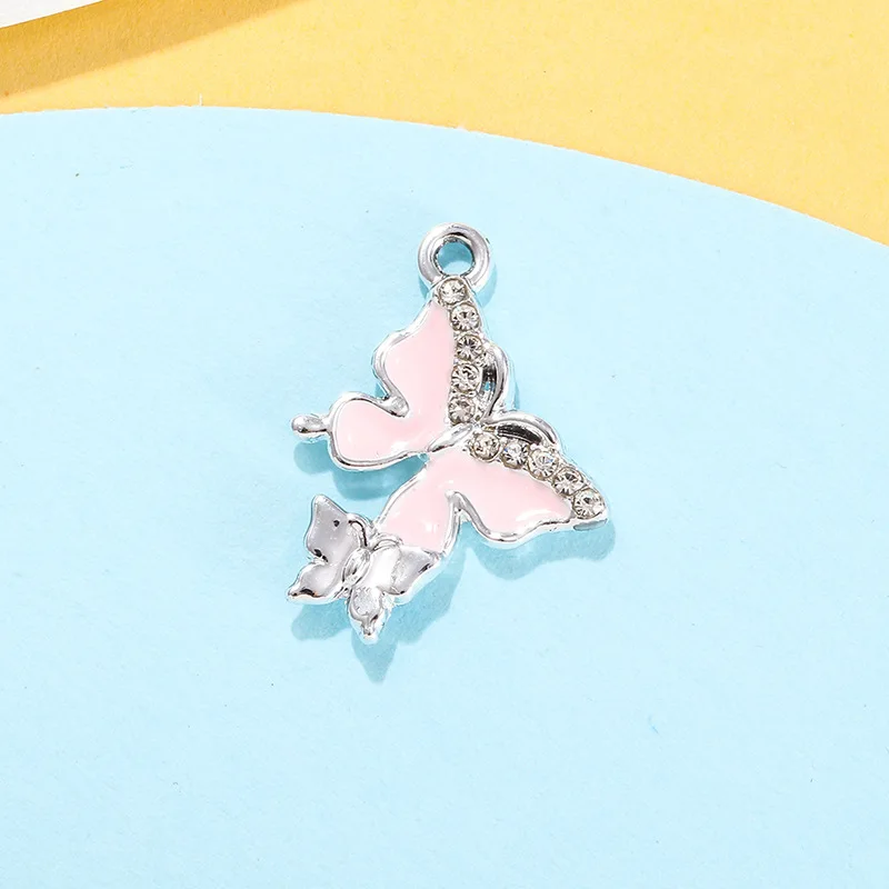 4Pcs Pairs of Butterfly Diamond Inlaid Pendant Drop Oil Alloy Accessories DIY Bracelet Clothing Necklace Earrings Keychain
4Pcs Pairs of Butterfly Diamond Inlaid Pendant Drop Oil Alloy Accessories DIY Bracelet Clothing Necklace Earrings Keychain