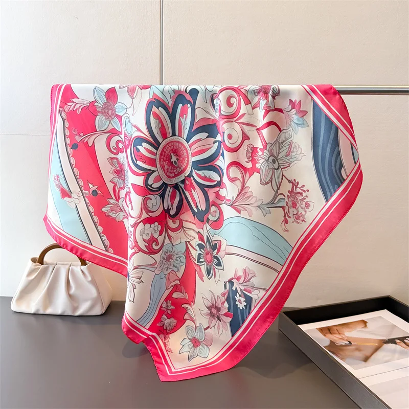 Новинка 2026, роскошные стильные квадратные шарфы, женский шелковый шарф, бандана с цветочным принтом, маленькие галстуки, повязки для волос, платок, шаль
Новинка 2026, роскошные стильные квадратные шарфы, женский шелковый шарф, бандана с цветочным принтом, маленькие галстуки, повязки для волос, платок, шаль