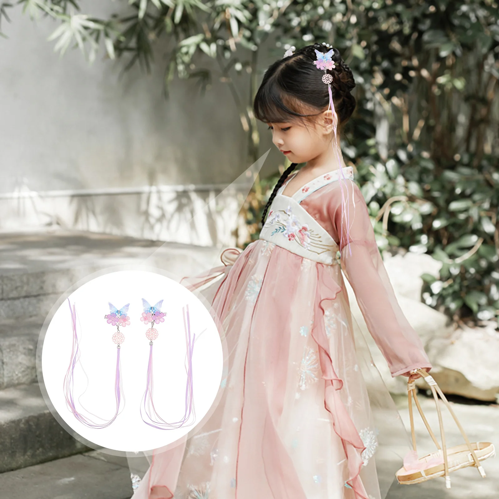 1 Pair Butterfly Hair Clips Vintage Hairpins For Kids Hanfu Hair Accessories Chinese Style Child Headdress Cosplay Party Decor
1 Pair Butterfly Hair Clips Vintage Hairpins For Kids Hanfu Hair Accessories Chinese Style Child Headdress Cosplay Party Decor