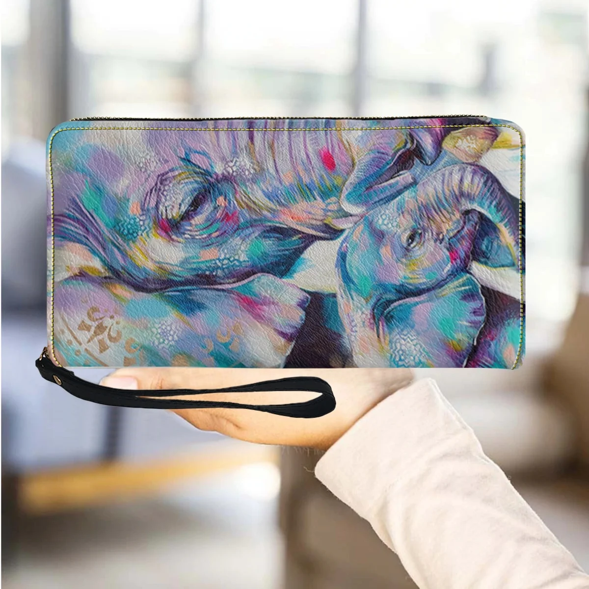 Bohemian Elephant Print Luxury PU Leather Party Clutch Long Zipper Elegant Clutch Business Card Holder High Quality Wallet Femal
Bohemian Elephant Print Luxury PU Leather Party Clutch Long Zipper Elegant Clutch Business Card Holder High Quality Wallet Femal