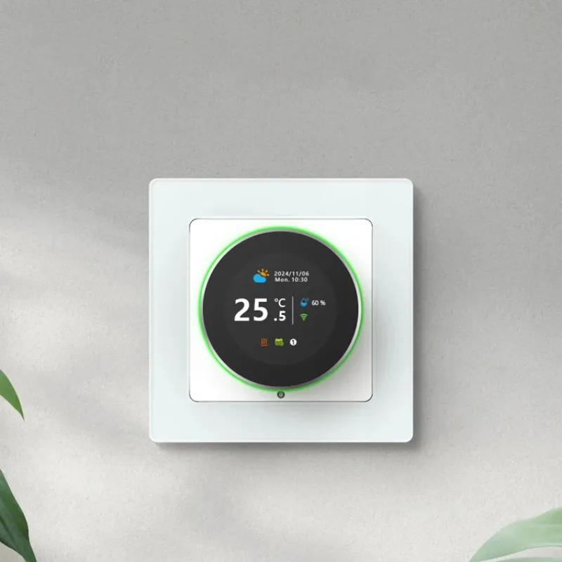Smart Wifi Thermostat Programmable Knob Switch for Floor Heating Remote App Control 10A Max. Current 240V Voltage ABS
Smart Wifi Thermostat Programmable Knob Switch for Floor Heating Remote App Control 10A Max. Current 240V Voltage ABS