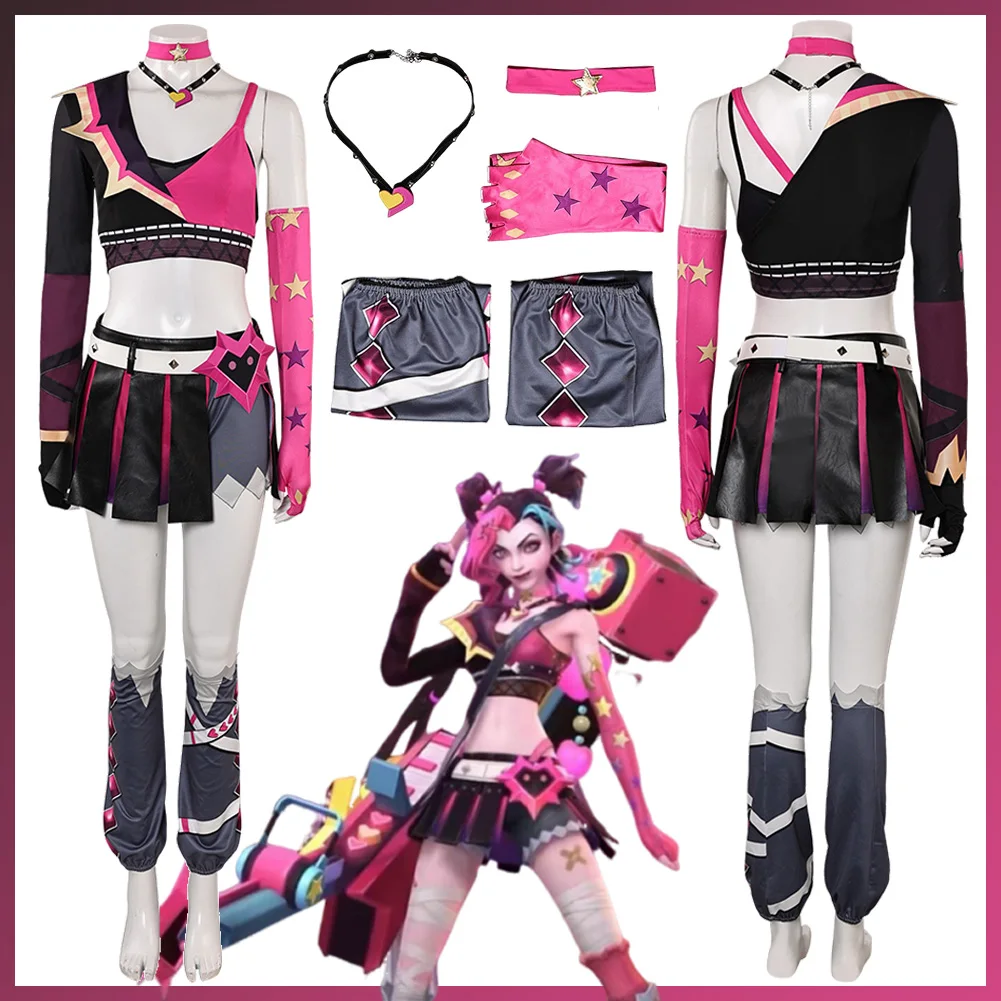 Disguise 2025 Valentine's Day Jinx Cosplay Clothing Game LoL Wild Rift Costume Adult Women Role Play Fancy Dress Up Party Cloth
Disguise 2025 Valentine's Day Jinx Cosplay Clothing Game LoL Wild Rift Costume Adult Women Role Play Fancy Dress Up Party Cloth