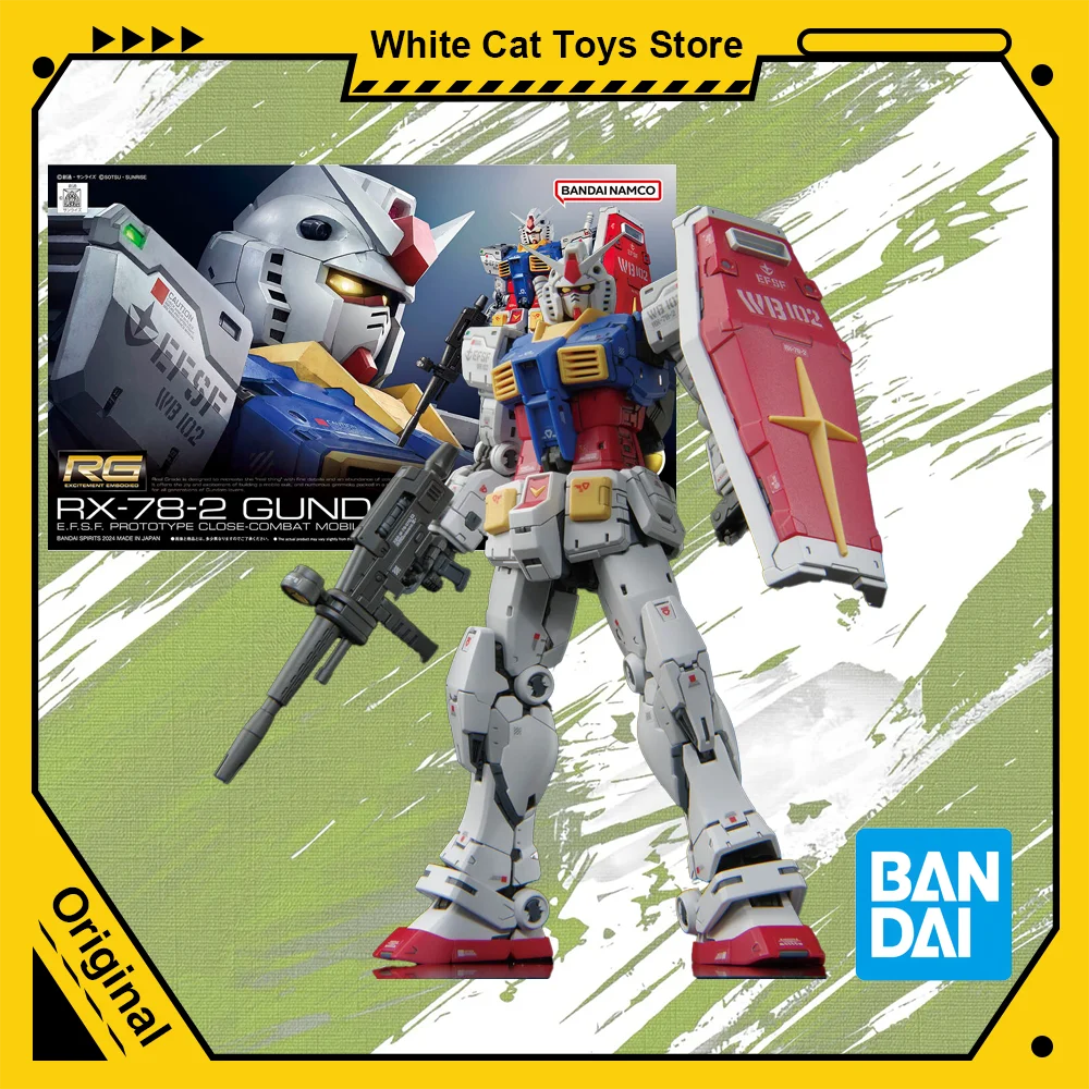 Original Bandai RG 40 1/144 RX-78-2 GUNDAM Ver.2.0 FF-X7 Model Kit Assembly Anime Action Figure Joint Movable Model Toys Gift
Original Bandai RG 40 1/144 RX-78-2 GUNDAM Ver.2.0 FF-X7 Model Kit Assembly Anime Action Figure Joint Movable Model Toys Gift