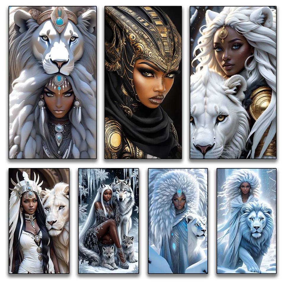 5D DIY diamond painting woman Animal embroidery diamond mosaic Crystal Art full square round rhinestone cross stitch home decor
5D DIY diamond painting woman Animal embroidery diamond mosaic Crystal Art full square round rhinestone cross stitch home decor