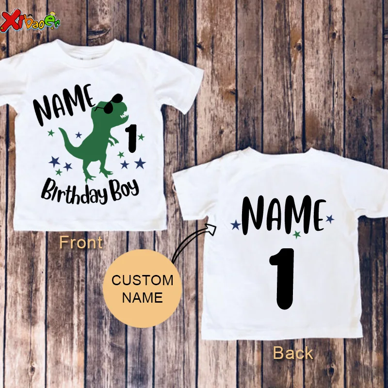 Funny Dinosaur Print T Shirt Boy Personalized Toddler Boys Shirt Kids Birthday Shirt Custom Name Boy Short Sleeve Tops Outfits
Funny Dinosaur Print T Shirt Boy Personalized Toddler Boys Shirt Kids Birthday Shirt Custom Name Boy Short Sleeve Tops Outfits
