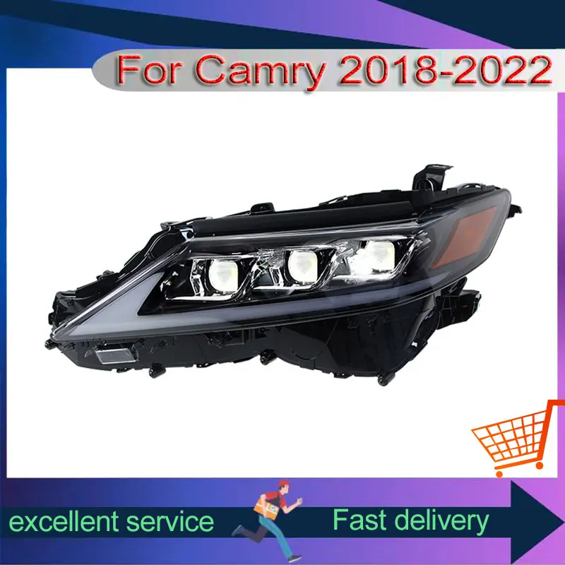 Полностью светодиодные автомобильные фары для Toyota Camry 2018-2023, ремонт передних фонарей с глазом дьявола, DRL, указатели поворота, автомобильная сборка
Полностью светодиодные автомобильные фары для Toyota Camry 2018-2023, ремонт передних фонарей с глазом дьявола, DRL, указатели поворота, автомобильная сборка