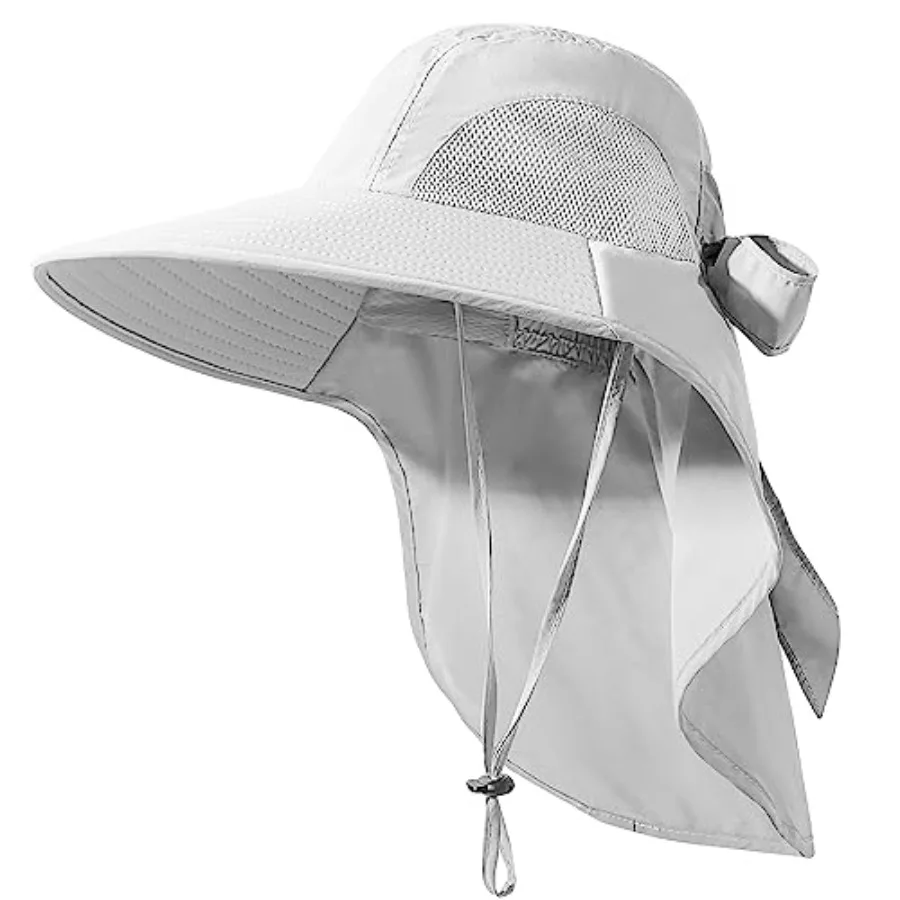 Womens Sun Hat UV Protection, Foldable Waterproof Wide Brim Bucket Hats with Neck Flap for Summer Beach Fishing Hiking
Womens Sun Hat UV Protection, Foldable Waterproof Wide Brim Bucket Hats with Neck Flap for Summer Beach Fishing Hiking