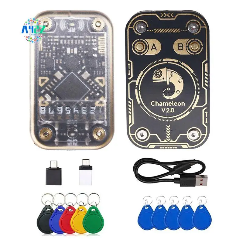 A42Z-Chameleon V2.0 RFID Smart Chip Reader Emulator+5Xuid/CUID Keychain 125Khz 13.56Mhz Card Decode Chameleon NFC Duplicator
A42Z-Chameleon V2.0 RFID Smart Chip Reader Emulator+5Xuid/CUID Keychain 125Khz 13.56Mhz Card Decode Chameleon NFC Duplicator