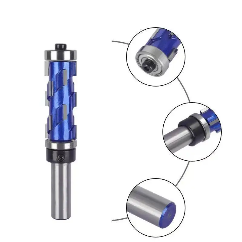 Double bearing trimming composite spiral trimming knife woodworking disposable engraving and milling cutter
Double bearing trimming composite spiral trimming knife woodworking disposable engraving and milling cutter