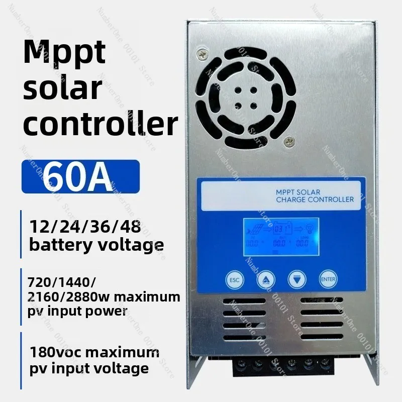 60A 12V-48V MPPT Solar Charge Controller, High Efficiency Photovoltaic Regulator for RV and Home Energy Storage
60A 12V-48V MPPT Solar Charge Controller, High Efficiency Photovoltaic Regulator for RV and Home Energy Storage