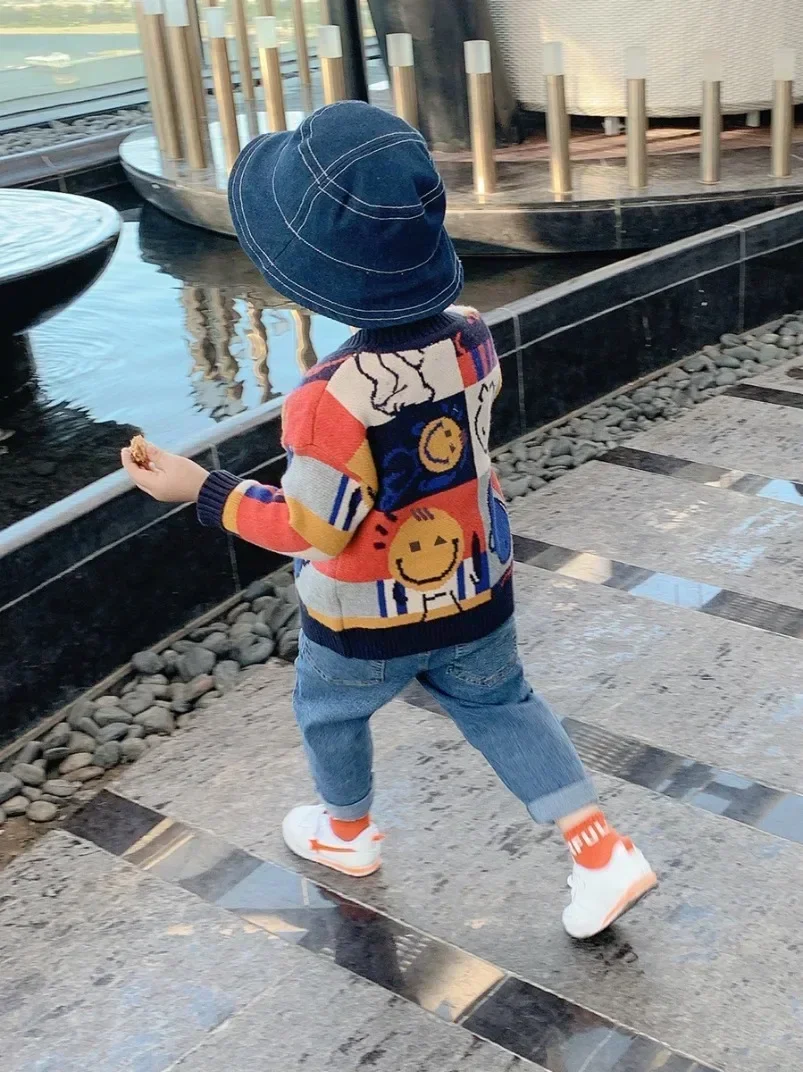 Autumn Winter Girls Boy 80-130 Cm Cute Cartoon Smile Sweaters Baby Kids Children Cardigan Sweaters Baby Kids Children Cardigan
Autumn Winter Girls Boy 80-130 Cm Cute Cartoon Smile Sweaters Baby Kids Children Cardigan Sweaters Baby Kids Children Cardigan