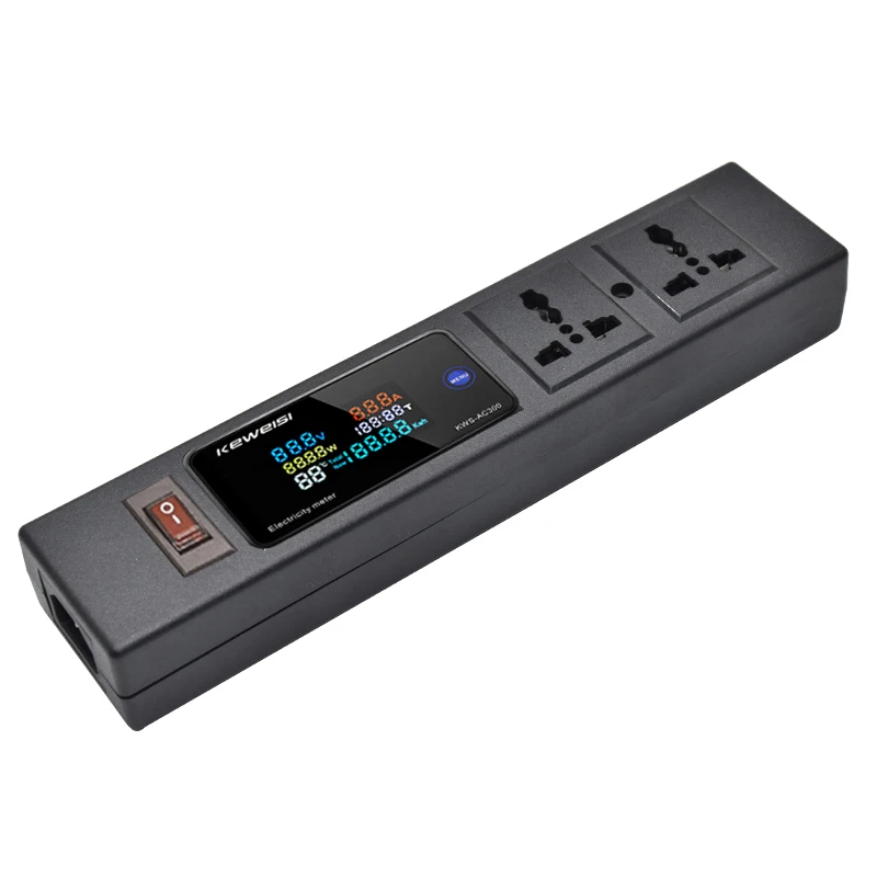 PDU Power Strip 2 Ways Universal Socket Power Strip Voltmeter Ammeter Power Energy Meter with Circuit Breaker Switche
PDU Power Strip 2 Ways Universal Socket Power Strip Voltmeter Ammeter Power Energy Meter with Circuit Breaker Switche