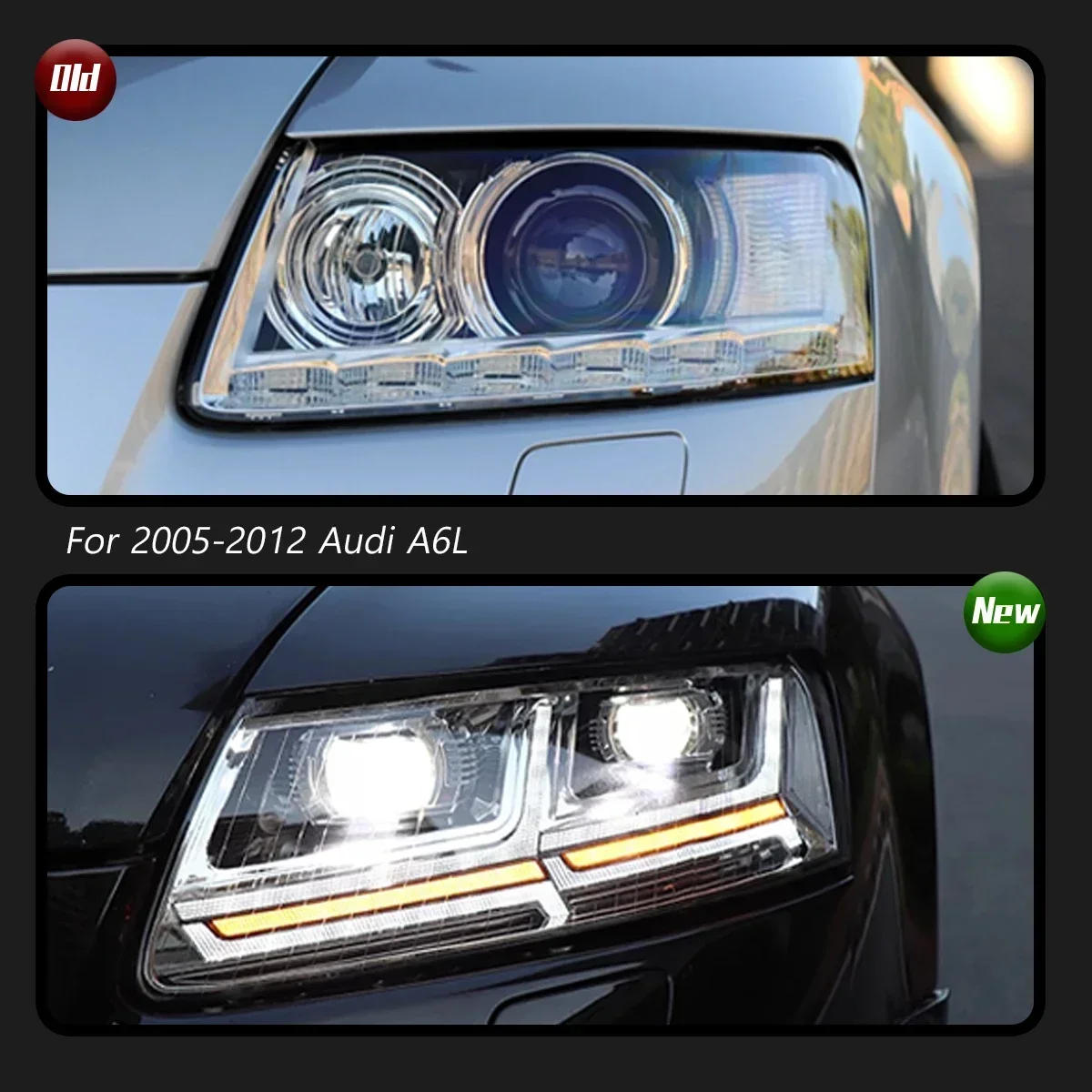 Автомобильный фонарь для Audi A6L 2005-2012, обновленный модифицированный новый динамический указатель поворота, автомобильная светодиодная фара в сборе
Автомобильный фонарь для Audi A6L 2005-2012, обновленный модифицированный новый динамический указатель поворота, автомобильная светодиодная фара в сборе