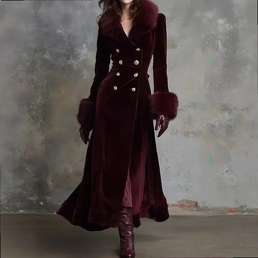Retro Trench Coat with Faux Fur Collar Single Breasted Belted Waist Pure Color Overcoat Women Coats
Retro Trench Coat with Faux Fur Collar Single Breasted Belted Waist Pure Color Overcoat Women Coats