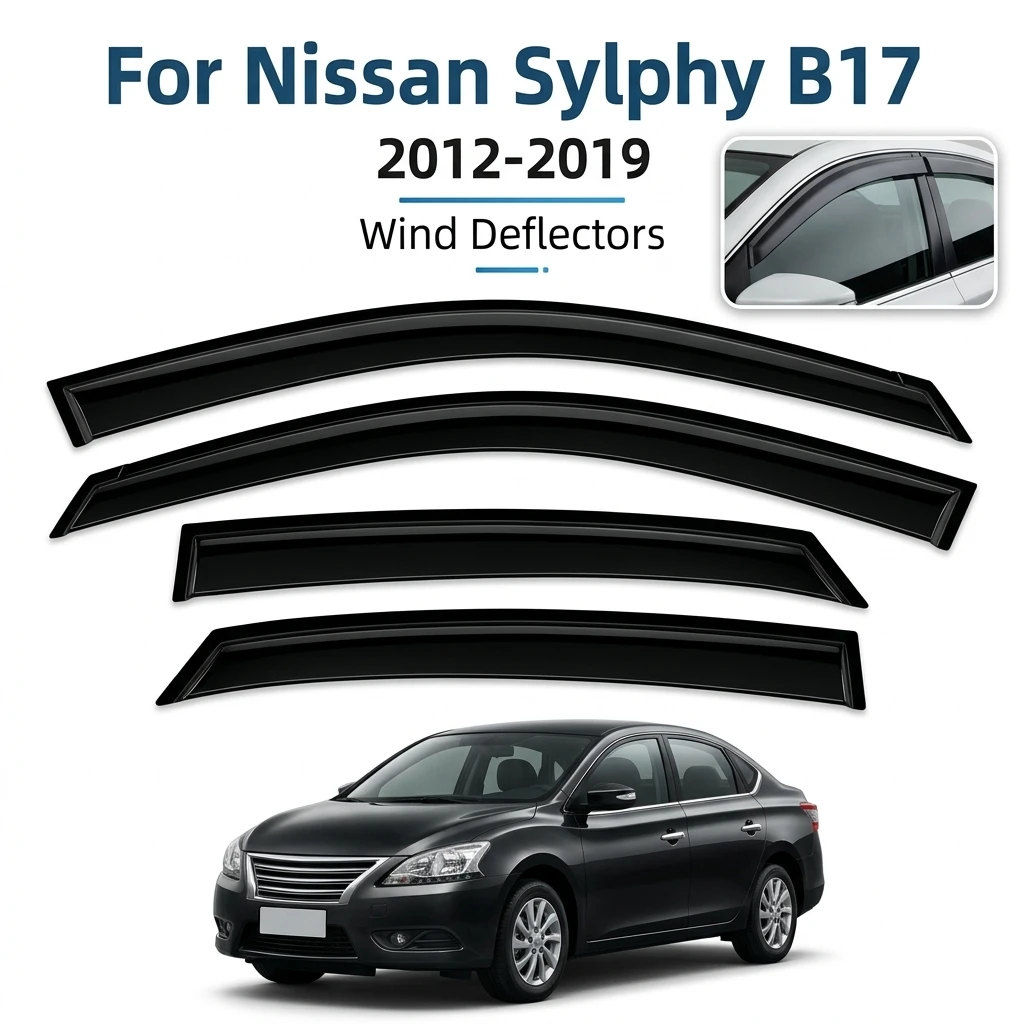 4pcs For Nissan Sylphy/Sentra B17 2012-2019 Car Side Window Weathershield Side Window Vent Visor Car Window Rain Guards Strips
4pcs For Nissan Sylphy/Sentra B17 2012-2019 Car Side Window Weathershield Side Window Vent Visor Car Window Rain Guards Strips