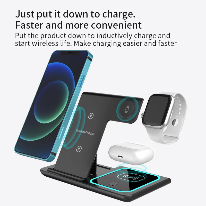 3 in1 wireless charger stand, suitable for iPhone 16 15 14 13 Pro Plus smartwatch charging station base mobile phone stand X455
3 in1 wireless charger stand, suitable for iPhone 16 15 14 13 Pro Plus smartwatch charging station base mobile phone stand X455