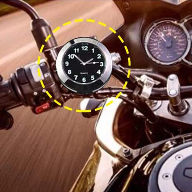 Motorcycle Luminous Waterproof Timetable Handlebar Clock Motorcross Scooter Handlebar Aluminum Alloy Watch Moto Accessories
Motorcycle Luminous Waterproof Timetable Handlebar Clock Motorcross Scooter Handlebar Aluminum Alloy Watch Moto Accessories