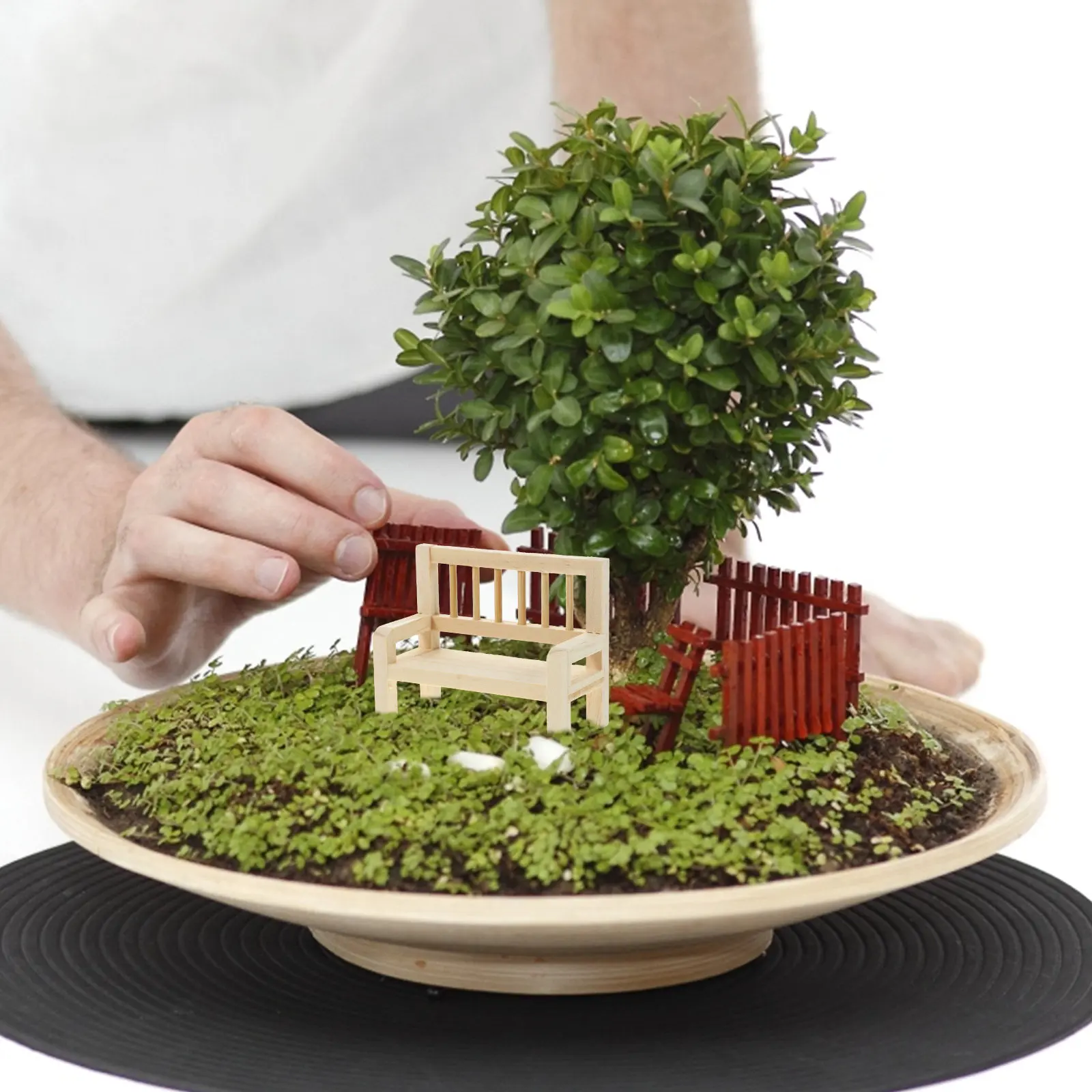 2Pcs Wooden Mini House Bench Miniature Furniture Ornament Realistic Detail Decorative Accessories Miniature Wooden Bench
2Pcs Wooden Mini House Bench Miniature Furniture Ornament Realistic Detail Decorative Accessories Miniature Wooden Bench