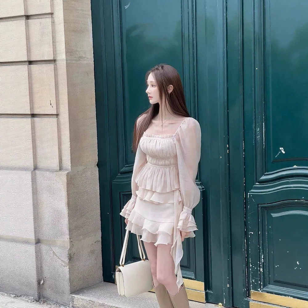 Labelleblanc Summer Chiffon Bubble Sleeve Top And Short Skirt Set with Lace Hem Loose Fit Casual Style Breathable Poly...
Labelleblanc Summer Chiffon Bubble Sleeve Top And Short Skirt Set with Lace Hem Loose Fit Casual Style Breathable Poly...