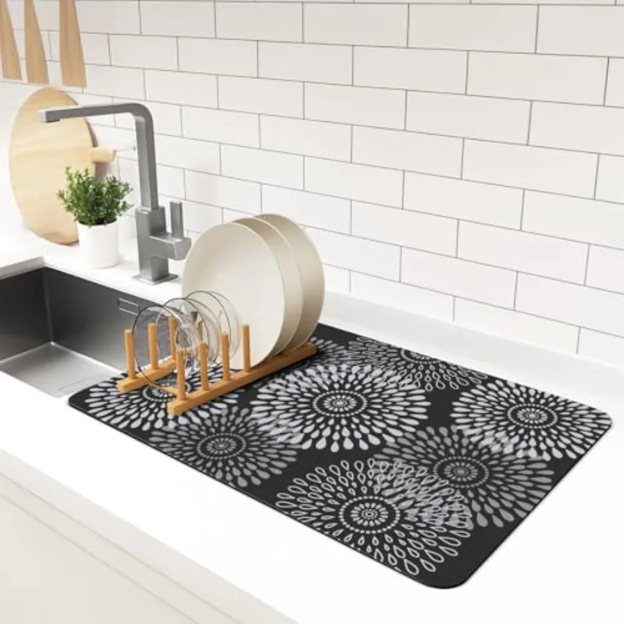 Dish Drying Mat Super Absorbent Kitchen Counter Mat Rubber Backing Draining Mat Easy to Clean Kitchen Accessories Dish Rack Pad
Dish Drying Mat Super Absorbent Kitchen Counter Mat Rubber Backing Draining Mat Easy to Clean Kitchen Accessories Dish Rack Pad