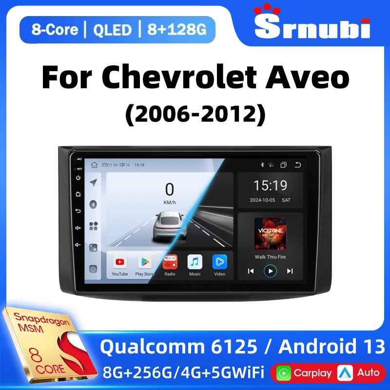 9" For Chevrolet Aveo 2006 - 2012 2 Din Android 13 Car Radio Qualcomm SM6125 Car Intelligent Systems Stereo 4G GPS Carplay Auto
9" For Chevrolet Aveo 2006 - 2012 2 Din Android 13 Car Radio Qualcomm SM6125 Car Intelligent Systems Stereo 4G GPS Carplay Auto