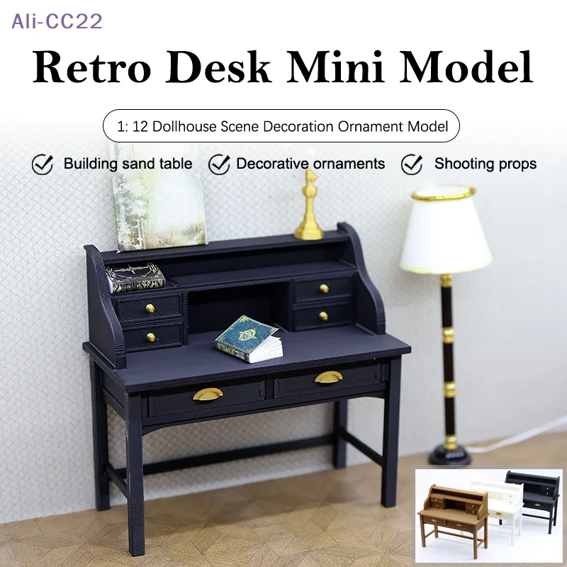 {CC22} 【CC22】1/12 Dollhouse Simulated Writing Desk Model Doll Home Desk Study Room Furniture Dolls House Scene Decor Accessories
{CC22} 【CC22】1/12 Dollhouse Simulated Writing Desk Model Doll Home Desk Study Room Furniture Dolls House Scene Decor Accessories
