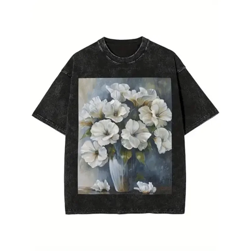 WatercolorFloral Oversized T-Shirt - Casual Cotton Crew Neck Tee with Short Sleeves, Perfect for Summer
WatercolorFloral Oversized T-Shirt - Casual Cotton Crew Neck Tee with Short Sleeves, Perfect for Summer