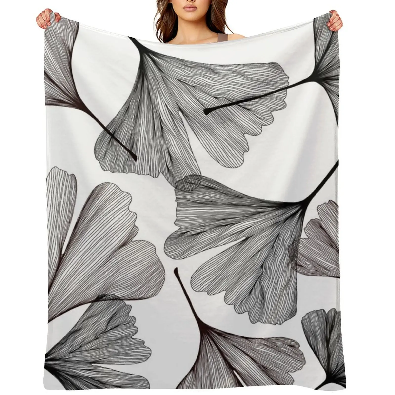 Ginkgo leaves black and white drawing Throw Blanket Thins valentine gift ideas Sofas Loose Blankets
Ginkgo leaves black and white drawing Throw Blanket Thins valentine gift ideas Sofas Loose Blankets