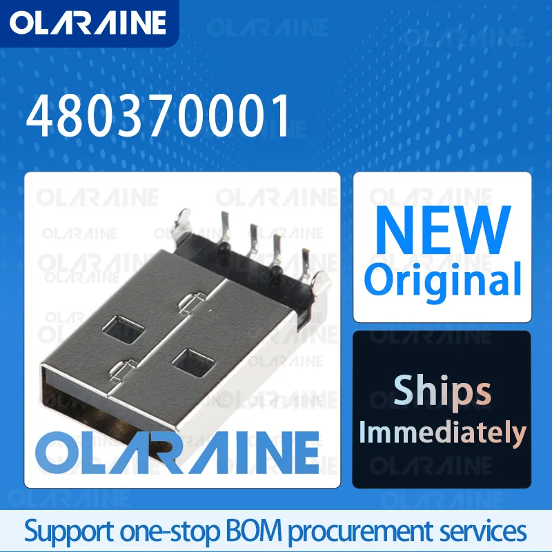 20/50/100Pcs 480370001 100% brand new and original IC chip USB connector 4 Contact 1.5 A
20/50/100Pcs 480370001 100% brand new and original IC chip USB connector 4 Contact 1.5 A