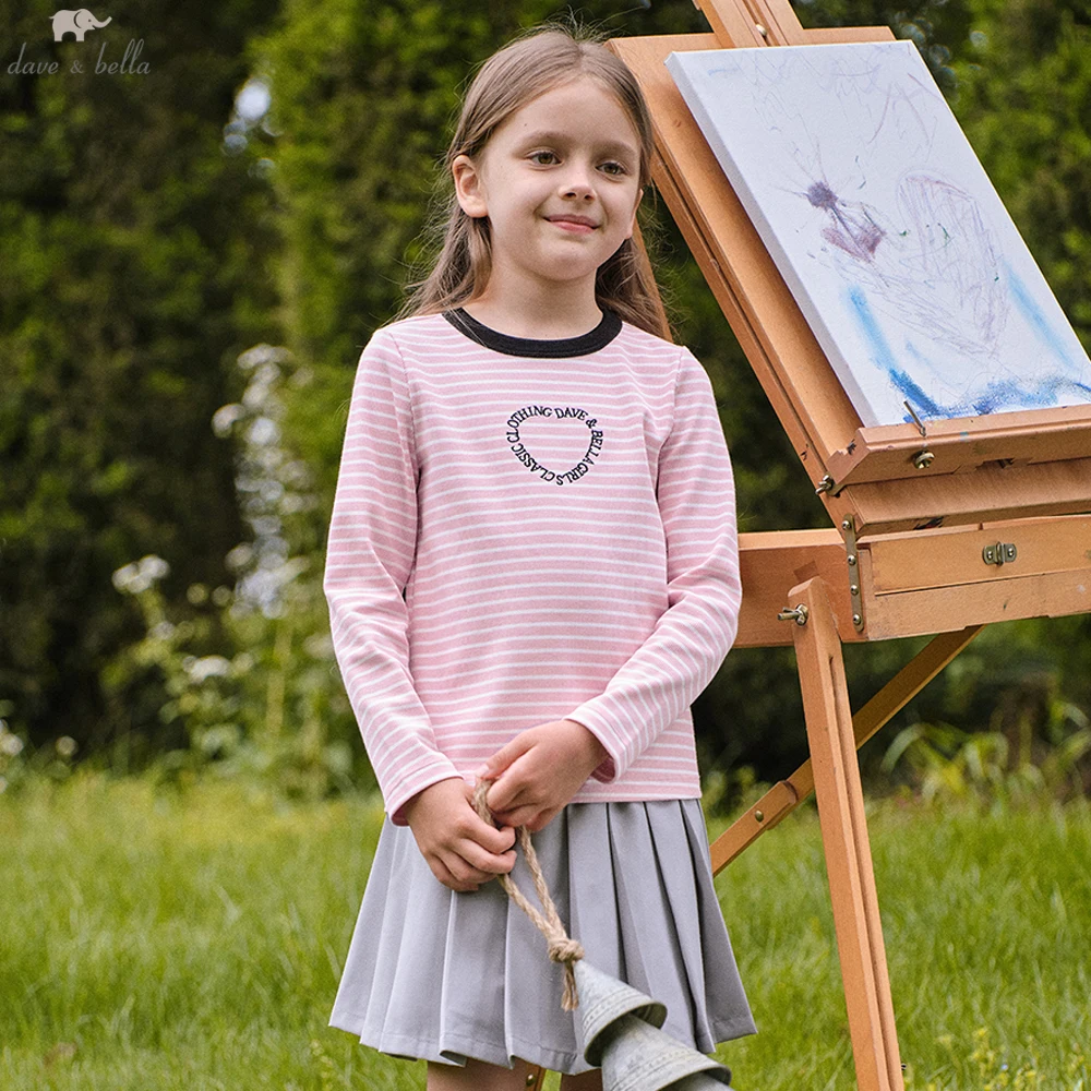 Dave Bella Girls Long Sleeve T-Shirt Kids Stripe Printed Autumn Spring T-shirt Tops Baby Cotton Casual Outdoor Clothes DK3252759 
Dave Bella Girls Long Sleeve T-Shirt Kids Stripe Printed Autumn Spring T-shirt Tops Baby Cotton Casual Outdoor Clothes DK3252759