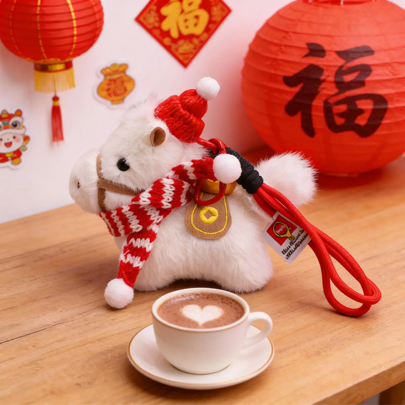 Cute Cartoon Plush Keychain Pendant Horse Year Key Ring Exquisite Backpack Decoration Accessories Gifts
Cute Cartoon Plush Keychain Pendant Horse Year Key Ring Exquisite Backpack Decoration Accessories Gifts