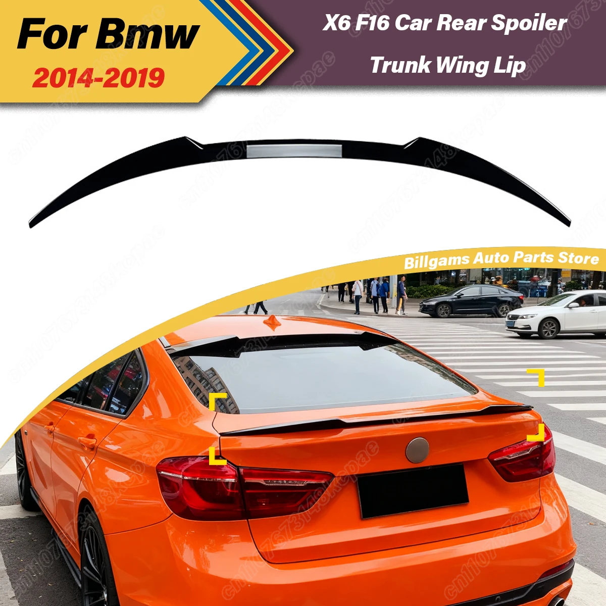 For BMW X6 F16 2014 2015 2016 2017 2018 2019 Automobile Rear Middle Spoiler Board Tail Fixed Wing Decoration Accessories Kit
For BMW X6 F16 2014 2015 2016 2017 2018 2019 Automobile Rear Middle Spoiler Board Tail Fixed Wing Decoration Accessories Kit