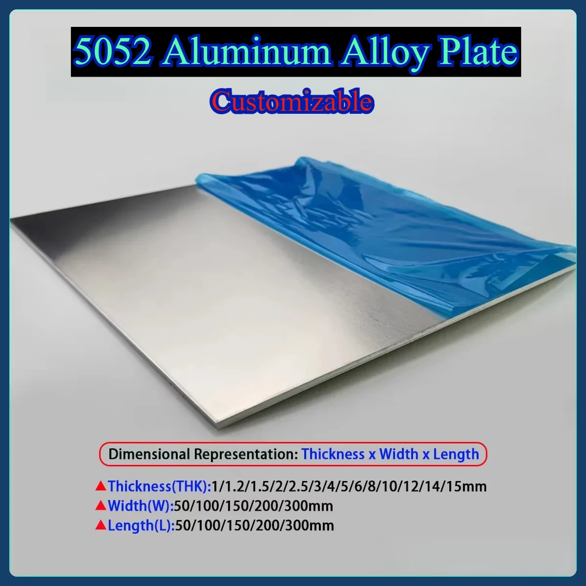 5052 Aluminum Alloy Plate Aluminum Sheet Heat Dissipation Plate Material, Customized Processing, Thickness 1mm - 15mm
5052 Aluminum Alloy Plate Aluminum Sheet Heat Dissipation Plate Material, Customized Processing, Thickness 1mm - 15mm
