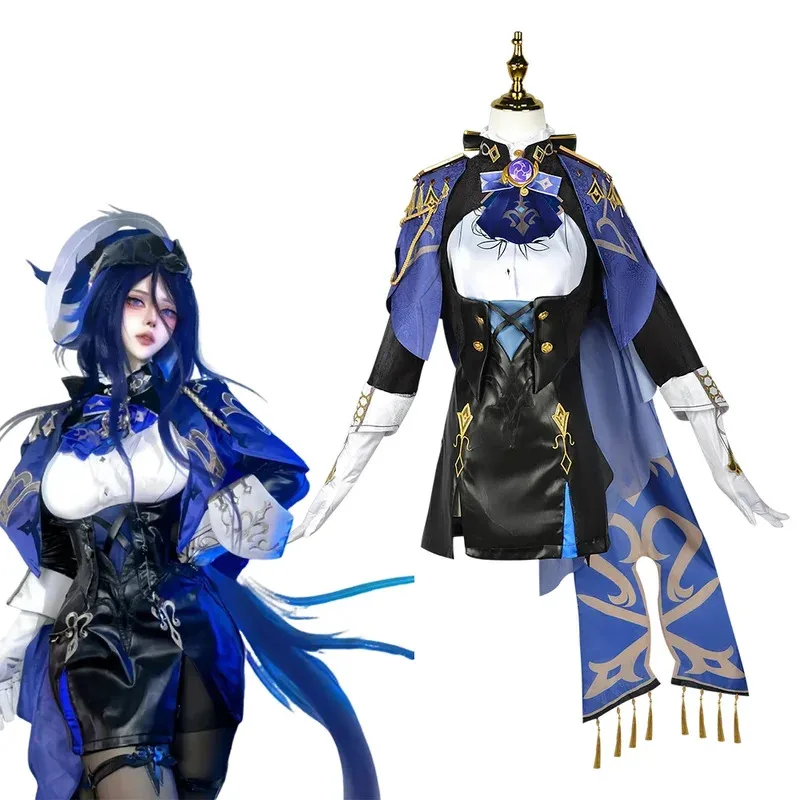 Genshin Impact Colinde Cosplay Costume Wig Hat Fontaine Uniform Earrings Women's Halloween Party Role Play Prop
Genshin Impact Colinde Cosplay Costume Wig Hat Fontaine Uniform Earrings Women's Halloween Party Role Play Prop