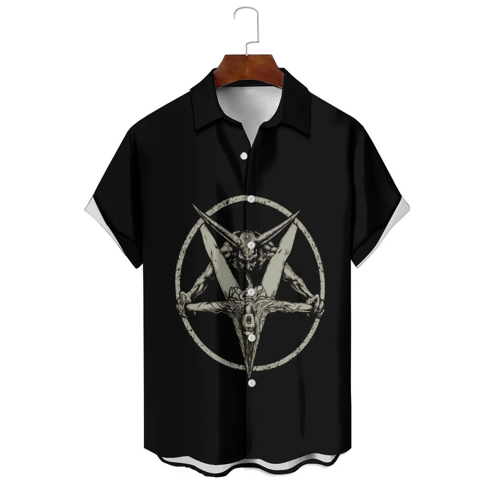 Summer fashion men 3D printed micro elements can be worn daily casual loose single-breasted shirt short sleeve
Summer fashion men 3D printed micro elements can be worn daily casual loose single-breasted shirt short sleeve