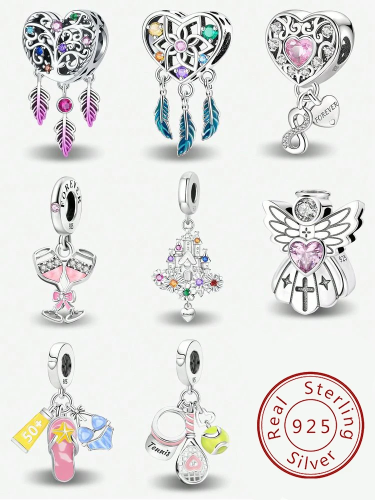 925 Sterling Silver Toothbrush Slippers Dreamcatcher Charms Beads Fit Original Pan Bracelet Bangle DIY Jewelry For Womens
925 Sterling Silver Toothbrush Slippers Dreamcatcher Charms Beads Fit Original Pan Bracelet Bangle DIY Jewelry For Womens