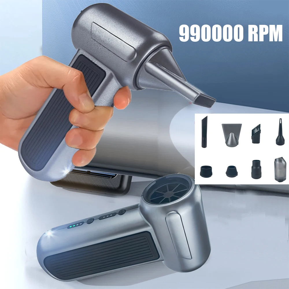 Мощный 990000 об/мин жестокий вентилятор, сильный пылеочиститель, мини-турбоструйный вентилятор, перезаряжаемый турбовентилятор 8000 мА, мощный вентилятор для чистки
Мощный 990000 об/мин жестокий вентилятор, сильный пылеочиститель, мини-турбоструйный вентилятор, перезаряжаемый турбовентилятор 8000 мА, мощный вентилятор для чистки