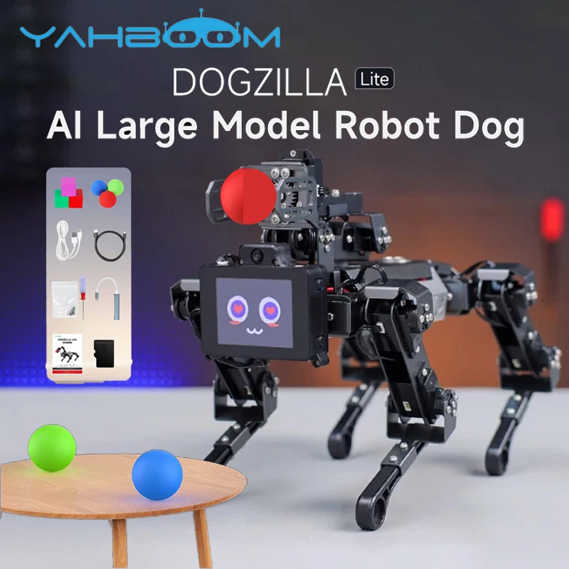 Модель Yahboom DOGZILLA-Lite AI Vision, робот-собака, четвероногий бионический интеллектуальный электронный комплект для программирования для Raspberry Pi (CM4)
Модель Yahboom DOGZILLA-Lite AI Vision, робот-собака, четвероногий бионический интеллектуальный электронный комплект для программирования для Raspberry Pi (CM4)