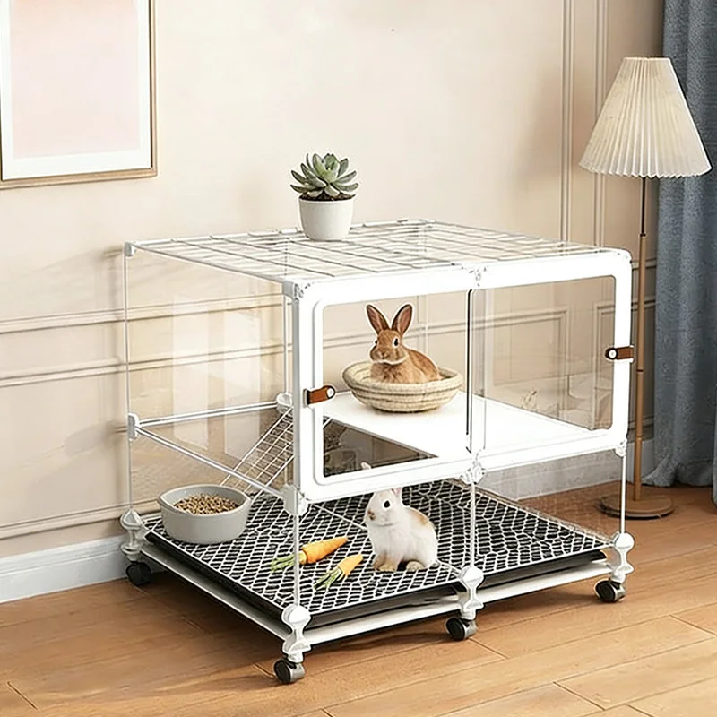 Large Pulley Rabbit Cage Double Layer Rabbit Nest Mobile Rabbit House Panoramic Pet House Small Animal Home Guinea Pig Container Indoor Cat Nest Spacious Pet Cage Suitable for Rabbits Guinea Pigs Cats Small Dogs Chicks 27.6 X 13.8 X 26 Inches
Large Pulley Rabbit Cage Double Layer Rabbit Nest Mobile Rabbit House Panoramic Pet House Small Animal Home Guinea Pig Container Indoor Cat Nest Spacious Pet Cage Suitable for Rabbits Guinea Pigs Cats Small Dogs Chicks 27.6 X 13.8 X 26 Inches