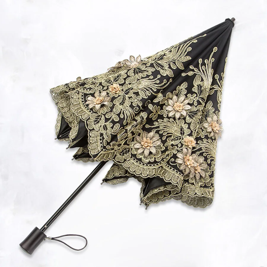 Women Umbrella Parasol Black Yellow Uv Lace Automatic Umbrella Visor Windproof Big Double Layer Aesthetic Upf50 Ombrello Sun
Women Umbrella Parasol Black Yellow Uv Lace Automatic Umbrella Visor Windproof Big Double Layer Aesthetic Upf50 Ombrello Sun