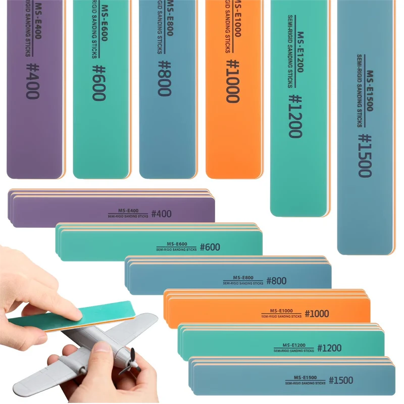 Semi-rigid Sanding Sticks Wet Dry Model Making Polishing Sandpaper MS-E400-1500 Sanding Rods DIY Assembling Model Build Tools
Semi-rigid Sanding Sticks Wet Dry Model Making Polishing Sandpaper MS-E400-1500 Sanding Rods DIY Assembling Model Build Tools